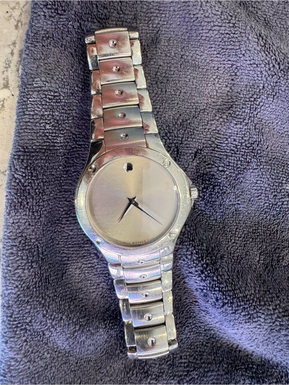 Movado Silver-Tone Minimalist Bracelet Watch